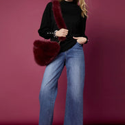 Arleigh Faux Fur Crossbody Bag