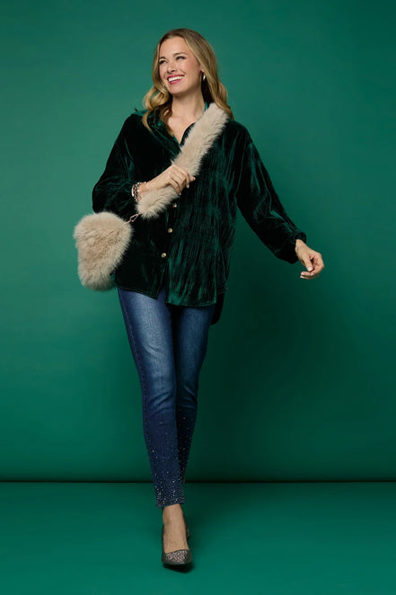 Arleigh Faux Fur Crossbody Bag