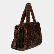 Brooke Faux Fur Leopard Large Tote