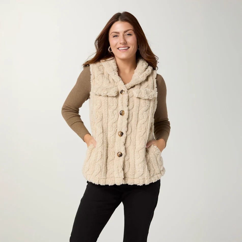 Andi Hooded Vest with Pockets