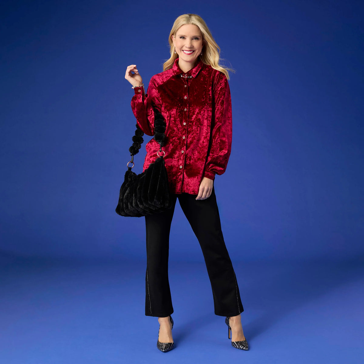 Elowen Faux Fur Shoulder Bag