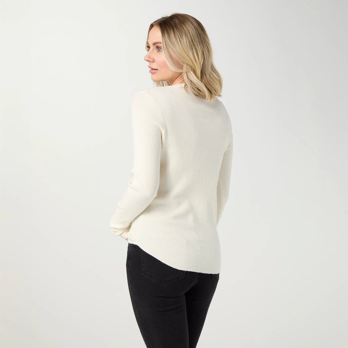 Kym Soft Henley Top with Buttons