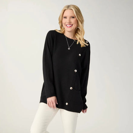 Heavenly-Luxe Button Detail Sweater