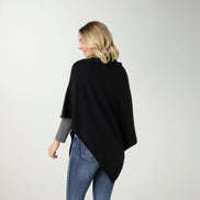 Anastasia Envelope Neck Poncho with Rhinestones