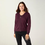 Lauren Lightweight Cardigan with Embellished Sleeve