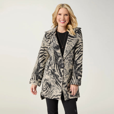 Joanna Brushed Notch Collar Jacket