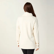 Michelle Cowl Neck Tunic with Grommets