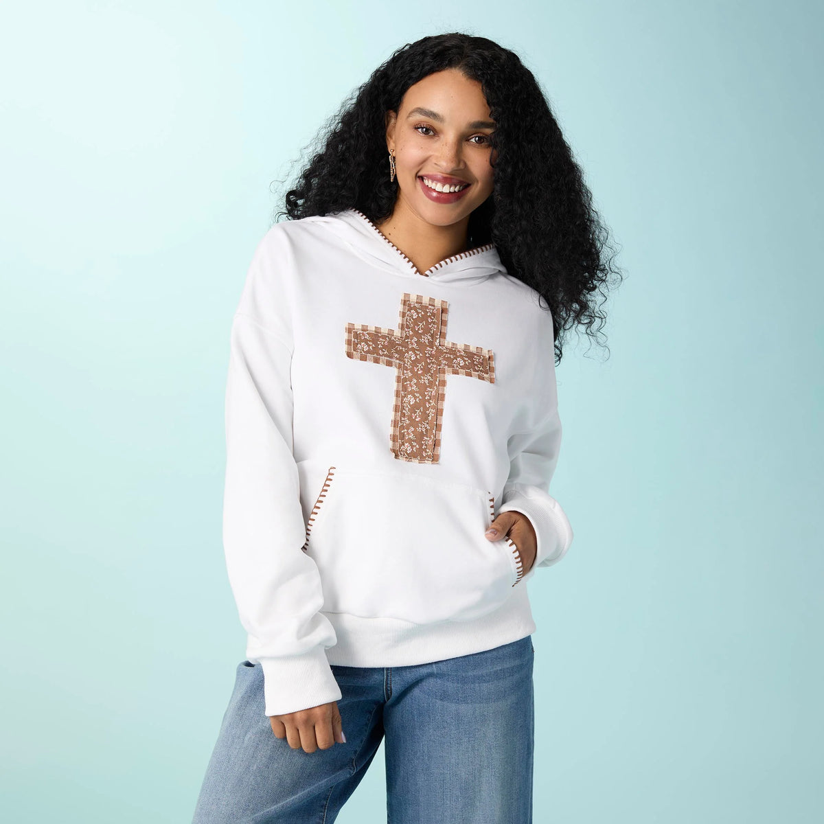 Cross Hooded Sweatshirt