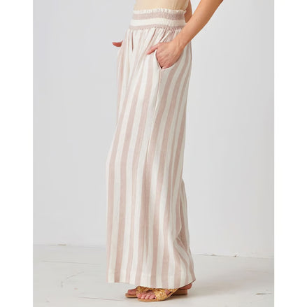 Linen Blend Stripe Pant