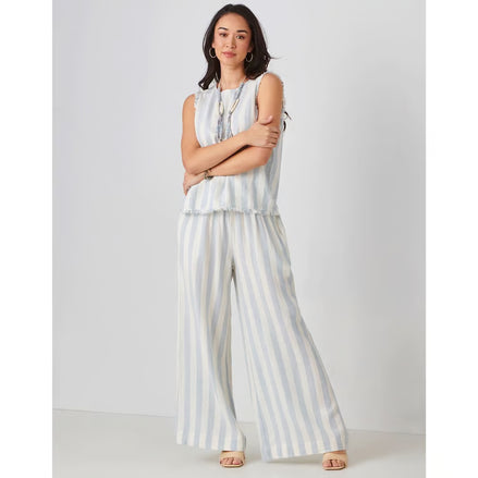 Linen Blend Stripe Pant