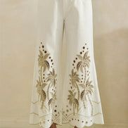 Palm Tree Cut Out Jeans