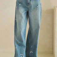 Wide Washed Jeans