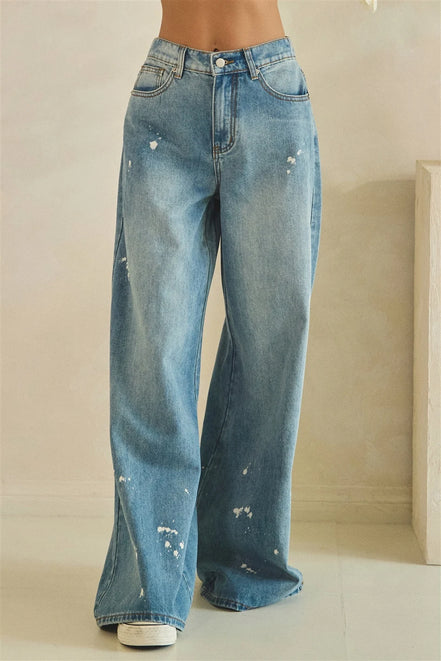 Wide Washed Jeans