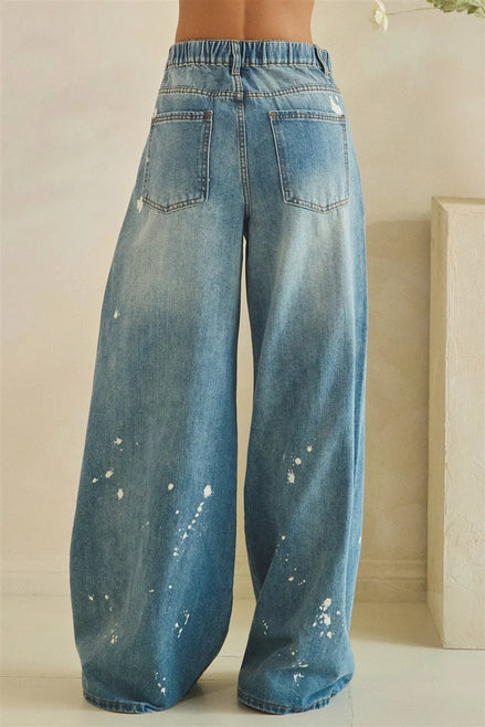 Wide Washed Jeans