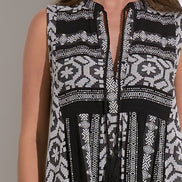 Sleeveless V-Neck Maxi Dress
