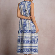 Sleeveless V-Neck Maxi Dress