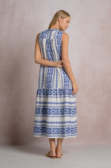 Sleeveless V-Neck Maxi Dress