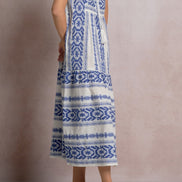 Sleeveless V-Neck Maxi Dress