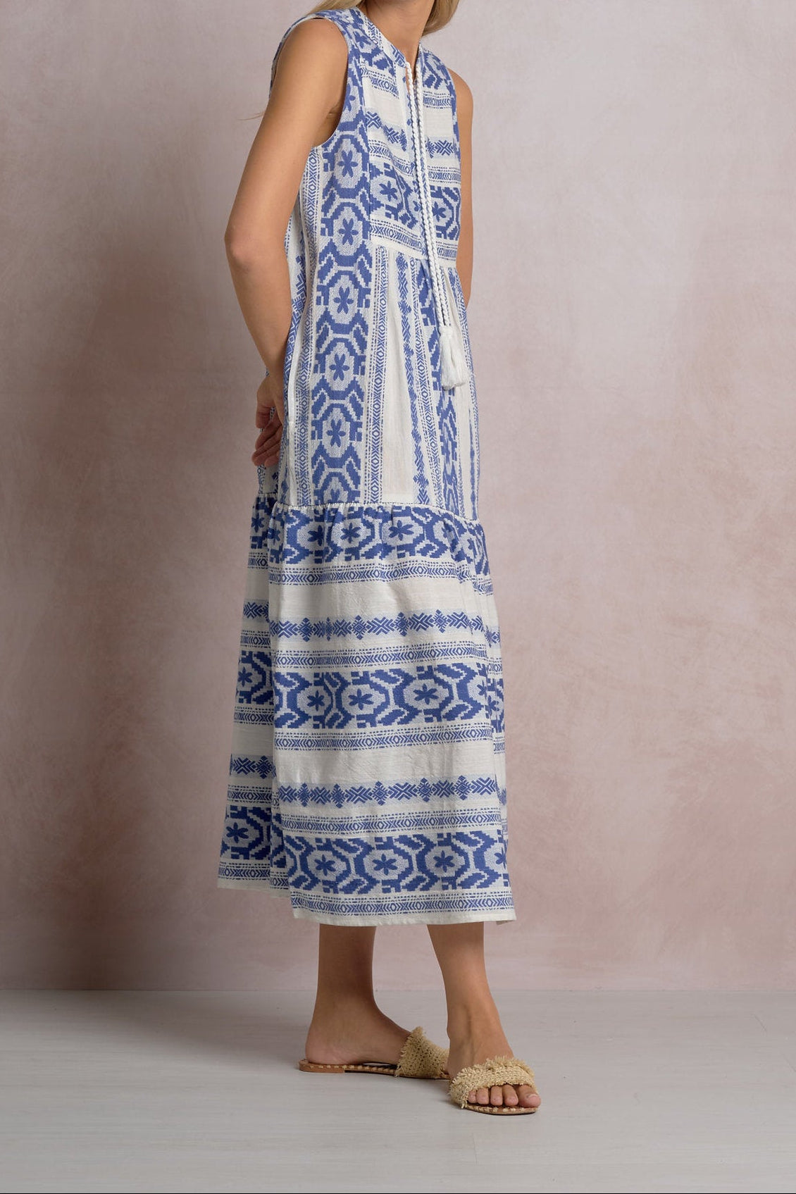 Sleeveless V-Neck Maxi Dress