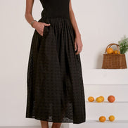 Eyelet Maxi Dress