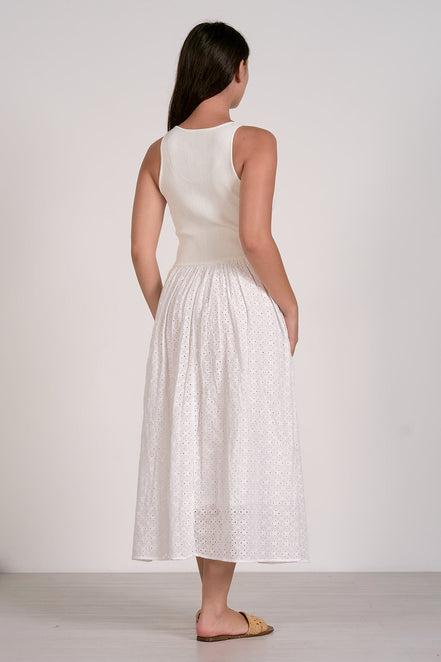 Eyelet Maxi Dress