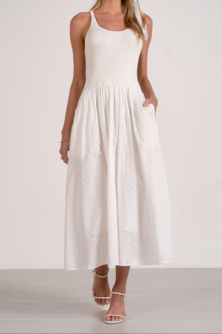 Eyelet Maxi Dress