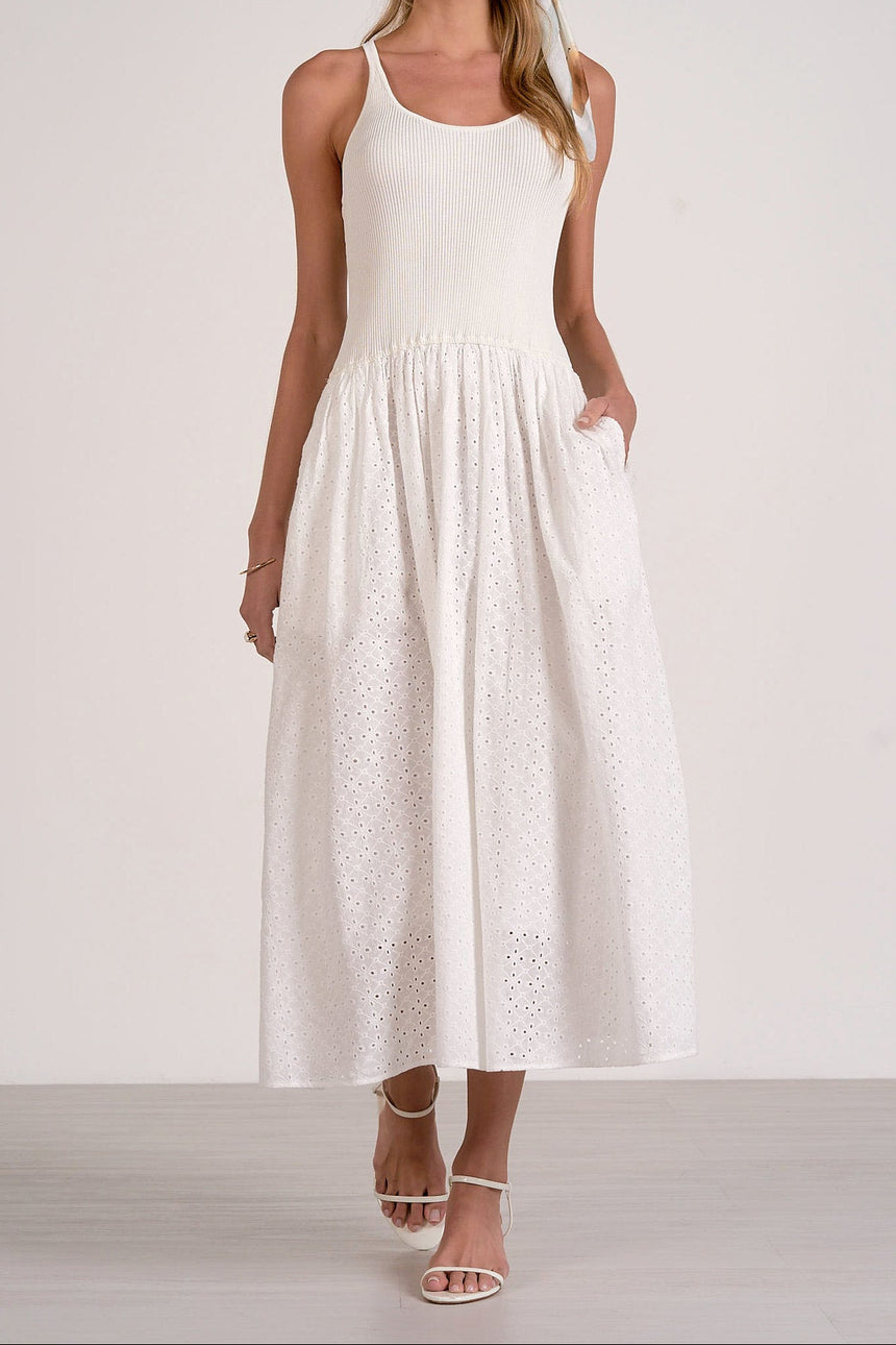 Eyelet Maxi Dress