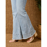 Haley Flare Pant with Double Bottom Fringe