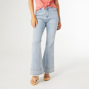 Haley Flare Pant with Double Bottom Fringe