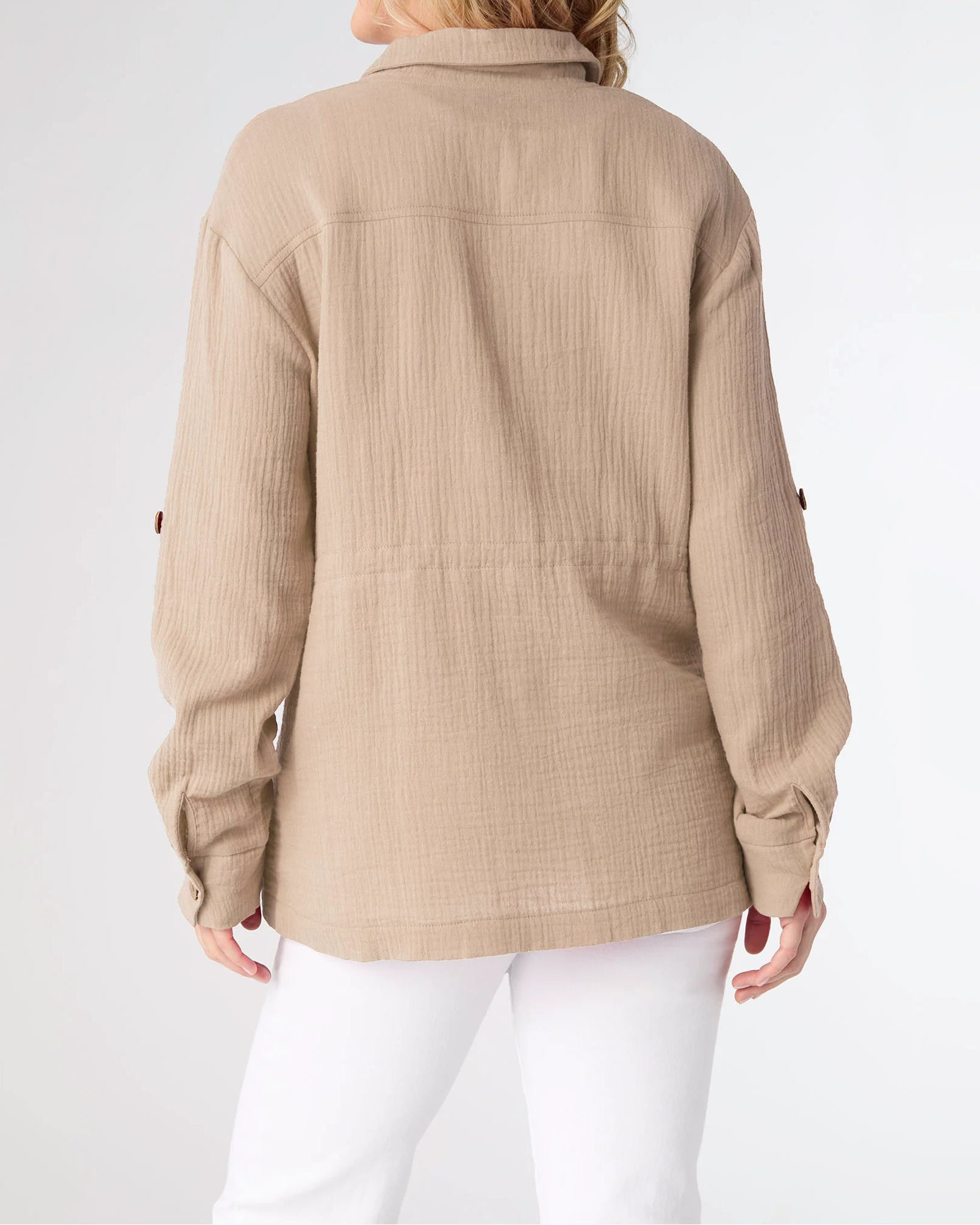 Hazel Gauze Button Front Cardigan