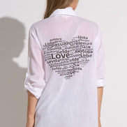 Love Button Down Top