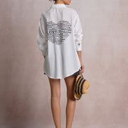 Love Button Down Top
