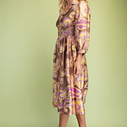 V-Neck Midi Dress