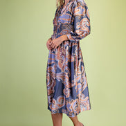 V-Neck Midi Dress