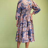 V-Neck Midi Dress